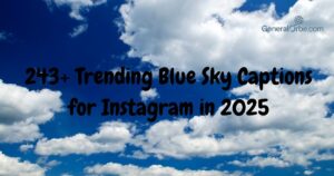 Blue Sky Captions for Instagram