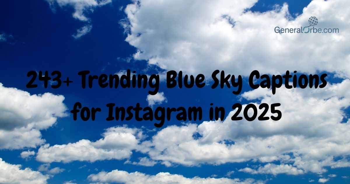 Blue Sky Captions for Instagram
