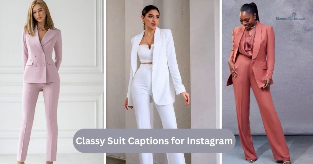 Classy Suit Captions for Instagram