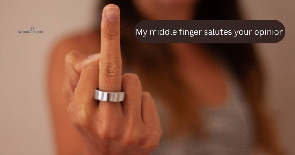 Funny & Sarcastic Middle Finger Captions