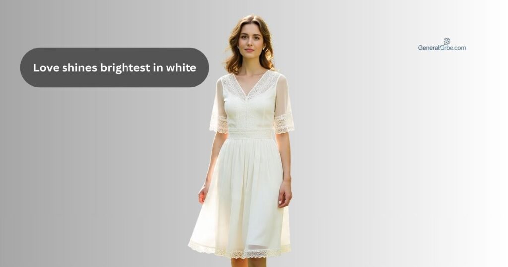 Love and Inspiration White Dress Captions