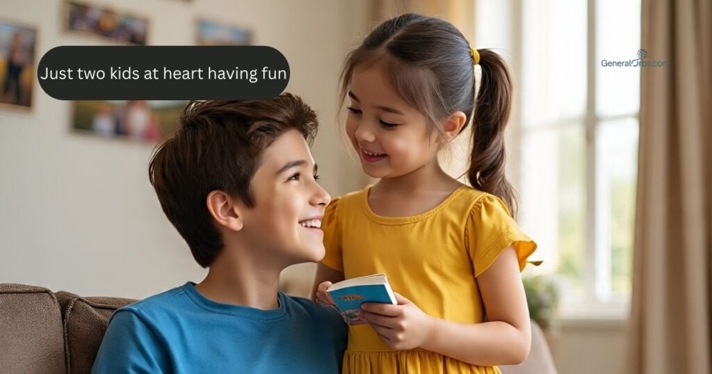 Playful Captions for Sibling Fun and Adventures