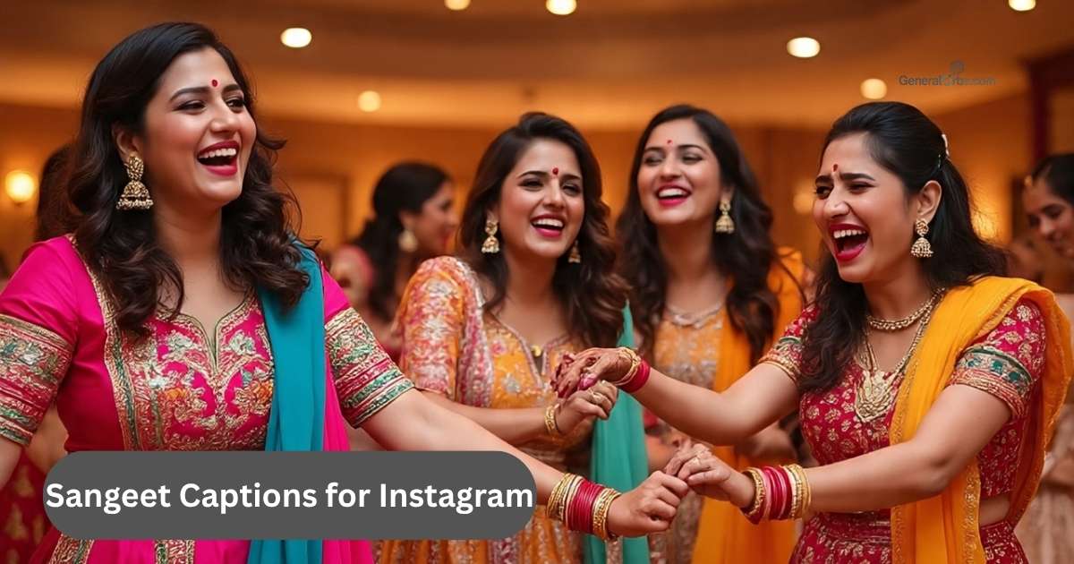 Sangeet captions for instagram