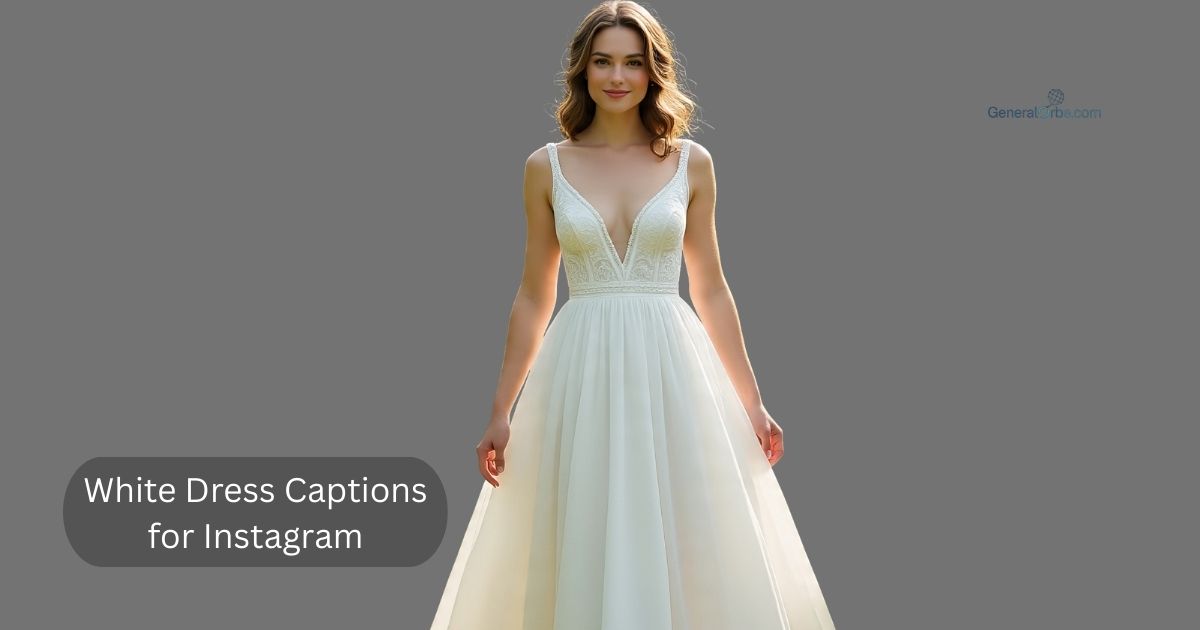 White Dress Captions for Instagram