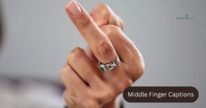 middle finger captions