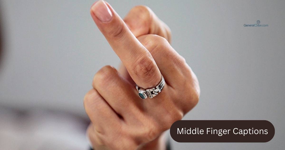 middle finger captions