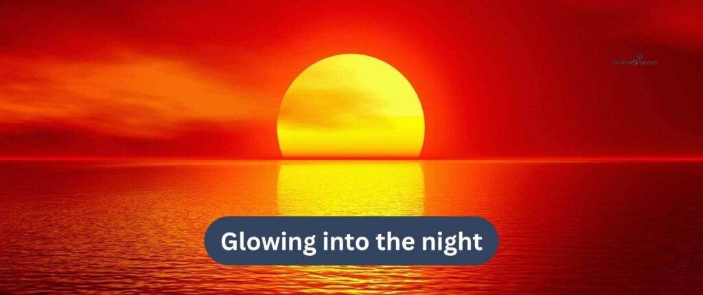 Evening Glow Instagram Captions