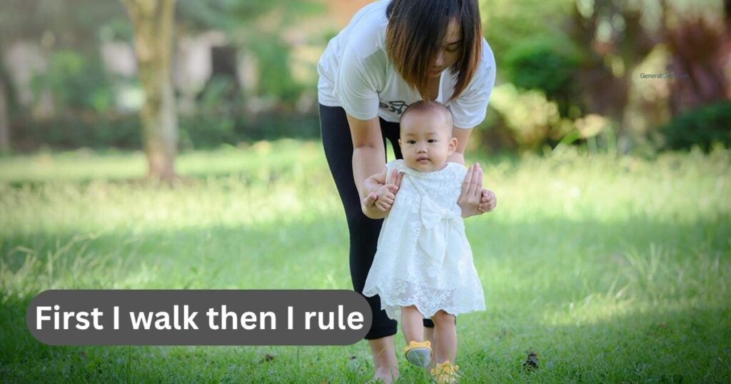Funny and Playful Baby First Walk Captions