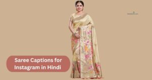 saree captions for instagram in hindi