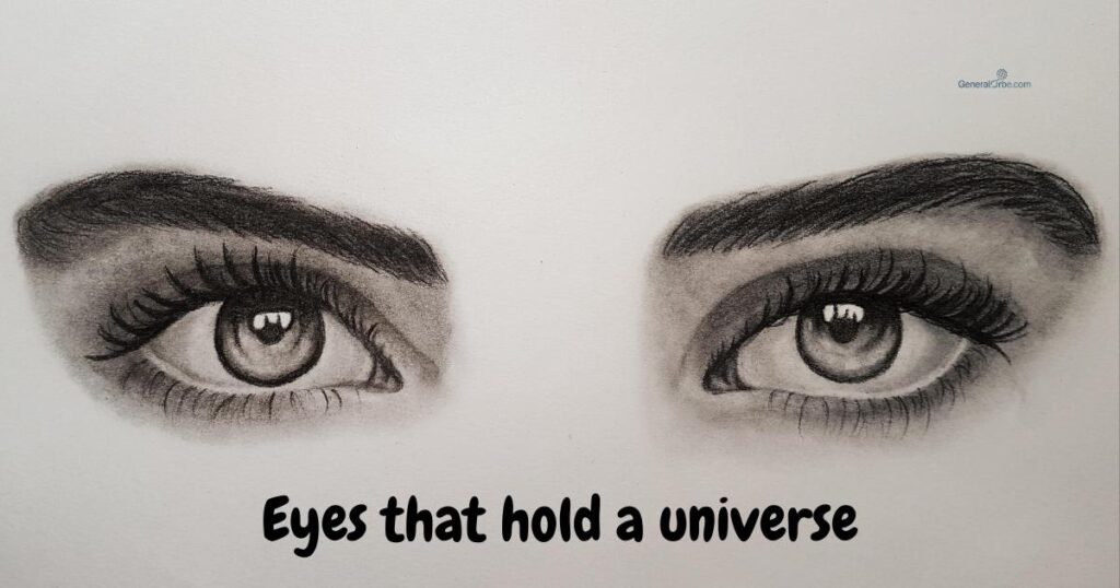 Eye Sketch Captions For Instagram